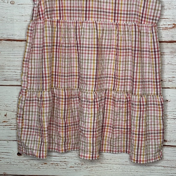 NWT Loft Outlet Multicolor Checked V-Neck Dress Sz XL - Picture 4 of 12